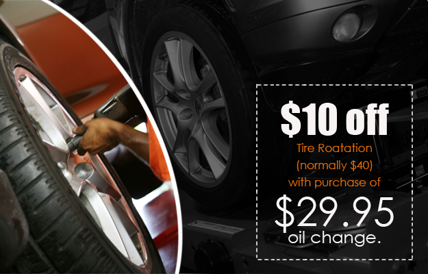 $10 Tire Rotation with Oil Change